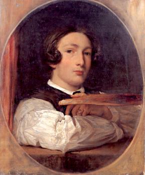 弗雷德裡尅 萊頓爵士 Self-Portrait as a Boy 弗雷德裡尅 萊頓爵士 Self-Portrait as a Boy